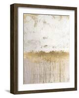 Metallic Spill 1-Denise Brown-Framed Art Print