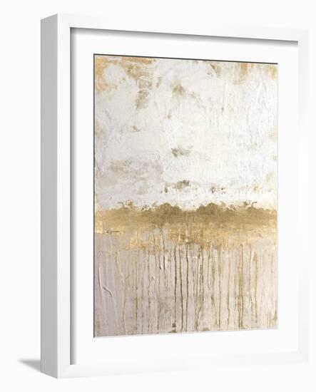 Metallic Spill 1-Denise Brown-Framed Art Print