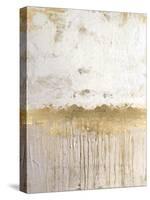Metallic Spill 1-Denise Brown-Stretched Canvas