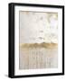 Metallic Spill 2-Denise Brown-Framed Art Print