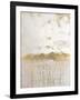 Metallic Spill 2-Denise Brown-Framed Art Print
