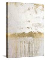 Metallic Spill 2-Denise Brown-Stretched Canvas