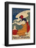 Metcalf's Fruit Syrups-null-Framed Art Print