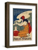 Metcalf's Fruit Syrups-null-Framed Art Print