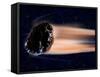 Meteor Coming at Earth-null-Framed Stretched Canvas