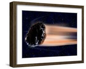 Meteor Coming at Earth-null-Framed Premium Photographic Print