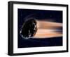 Meteor Coming at Earth-null-Framed Premium Photographic Print