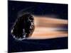 Meteor Coming at Earth-null-Mounted Photographic Print