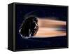 Meteor Coming at Earth-null-Framed Stretched Canvas