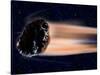 Meteor Coming at Earth-null-Stretched Canvas