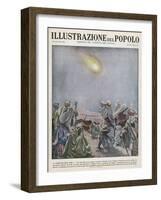 Meteor Over Sinai is Interpreted by Arabs as a Portent of Grave Events in the Red Sea Area-B. Ingegnoli-Framed Art Print