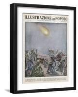 Meteor Over Sinai is Interpreted by Arabs as a Portent of Grave Events in the Red Sea Area-B. Ingegnoli-Framed Art Print