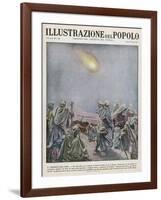 Meteor Over Sinai is Interpreted by Arabs as a Portent of Grave Events in the Red Sea Area-B. Ingegnoli-Framed Art Print