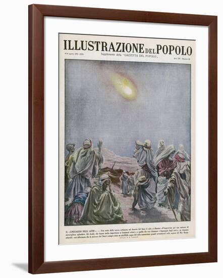 Meteor Over Sinai is Interpreted by Arabs as a Portent of Grave Events in the Red Sea Area-B. Ingegnoli-Framed Art Print