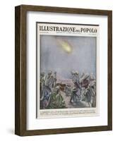 Meteor Over Sinai is Interpreted by Arabs as a Portent of Grave Events in the Red Sea Area-B. Ingegnoli-Framed Art Print