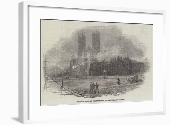 Meteor Seen at Westminster, on Saturday Evening-null-Framed Giclee Print