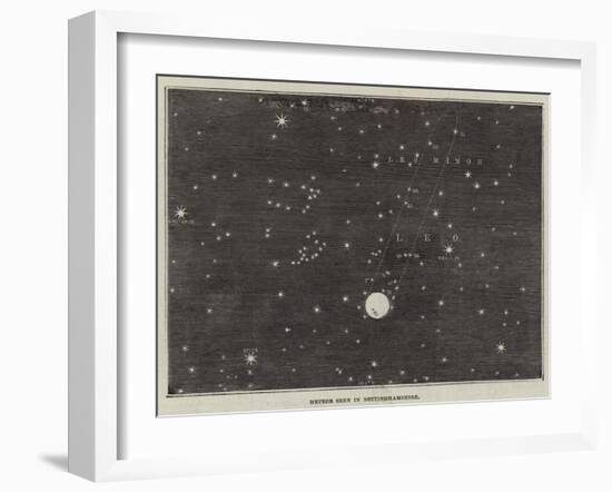 Meteor Seen in Nottinghamshire-null-Framed Giclee Print