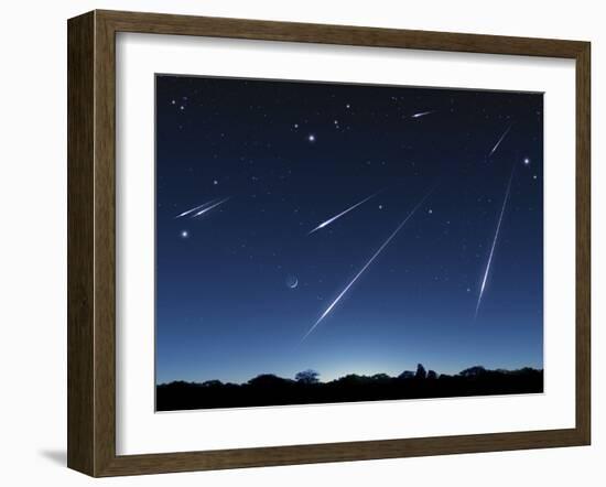 Meteor Shower, Artwork-Detlev Van Ravenswaay-Framed Photographic Print