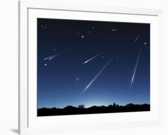 Meteor Shower, Artwork-Detlev Van Ravenswaay-Framed Photographic Print