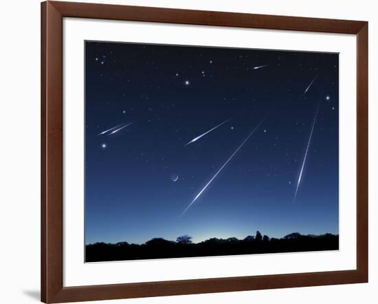 Meteor Shower, Artwork-Detlev Van Ravenswaay-Framed Photographic Print