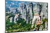 Meteora Monasteries, Greece, Horizontal Shot-Lamarinx-Mounted Photographic Print