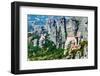 Meteora Monasteries, Greece, Horizontal Shot-Lamarinx-Framed Photographic Print