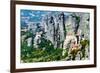 Meteora Monasteries, Greece, Horizontal Shot-Lamarinx-Framed Photographic Print