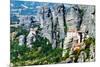 Meteora Monasteries, Greece, Horizontal Shot-Lamarinx-Mounted Photographic Print