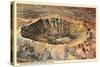 Meteorite Crater, Winslow, Arizona-null-Stretched Canvas
