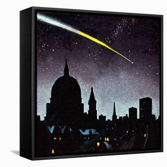 Meteorites in the Night Sky-McConnell-Framed Stretched Canvas