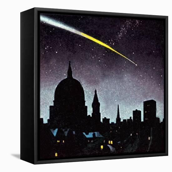 Meteorites in the Night Sky-McConnell-Framed Stretched Canvas