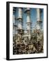 Meter in Fore of Fractionating Column at Union Oil Co. Refinery Built by Bechtel- Mccone-Parsons-Andreas Feininger-Framed Photographic Print