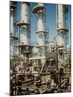 Meter in Fore of Fractionating Column at Union Oil Co. Refinery Built by Bechtel- Mccone-Parsons-Andreas Feininger-Mounted Photographic Print