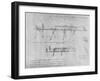 'Method of Constructing a Trestle Bridge', c1480 (1945)-Leonardo Da Vinci-Framed Giclee Print