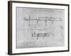'Method of Constructing a Trestle Bridge', c1480 (1945)-Leonardo Da Vinci-Framed Giclee Print