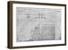 Method of Measuring the Surface of the Earth, Late 15th or Early 16th Century-Leonardo da Vinci-Framed Giclee Print