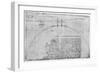 Method of Measuring the Surface of the Earth, Late 15th or Early 16th Century-Leonardo da Vinci-Framed Giclee Print