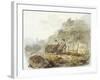 Method of Obtaining Peat from Hills near Mallwyd, C.1792 (W/C, Ink & Pencil on Paper)-Julius Caesar Ibbetson-Framed Giclee Print