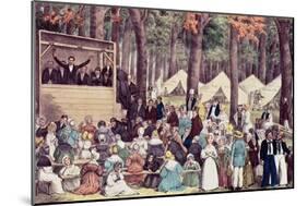 Methodist Camp Meeting, 1836-Edward Williams Clay-Mounted Giclee Print