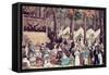 Methodist Camp Meeting, 1836-Edward Williams Clay-Framed Stretched Canvas