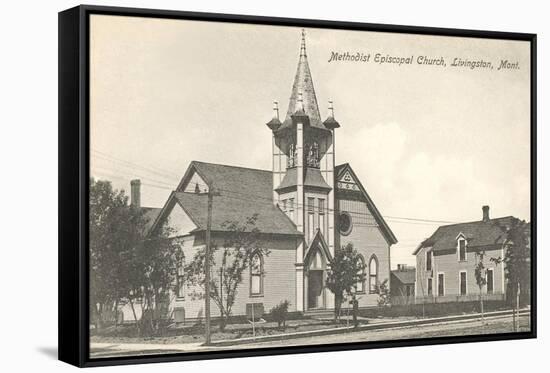 Methodist Church, Livingston-null-Framed Stretched Canvas