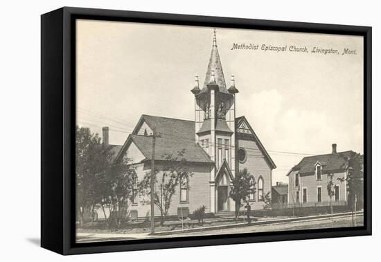 Methodist Church, Livingston-null-Framed Stretched Canvas