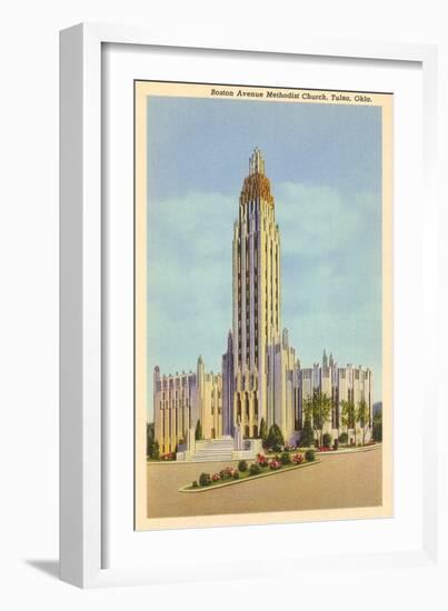 Methodist Church, Tulsa, Oklahoma-null-Framed Art Print