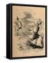'Metius aggravating Titus Manlius', 1852-John Leech-Framed Stretched Canvas
