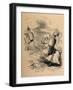 'Metius aggravating Titus Manlius', 1852-John Leech-Framed Giclee Print