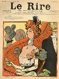 Caricature of a French Marquise, from the Front Cover of 'Le Rire', 12th March 1898-Metivet-Giclee Print