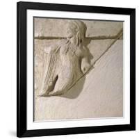 Metope Depicting Dancers, Relief from Heraion Near Paestum, Campania, Italy, Detail-null-Framed Giclee Print