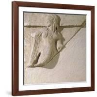 Metope Depicting Dancers, Relief from Heraion Near Paestum, Campania, Italy, Detail-null-Framed Giclee Print