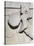 Metope with Relief Depicting Warrior, 490 BC, from Paestum, 5th Century BC-null-Stretched Canvas