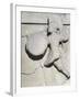 Metope with Relief Depicting Warrior, 490 BC, from Paestum, 5th Century BC-null-Framed Giclee Print